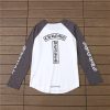 Neck Letters Horseshoe Long Sleeve T Shirt