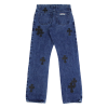 Chrome Hearts Cross Leather Patches Jeans