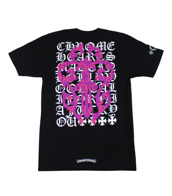 Chrome Hearts Eye Chart Pink Dagger T-shirt