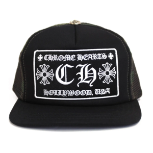 Chrome Hearts Hollywood Trucker Hat-Black