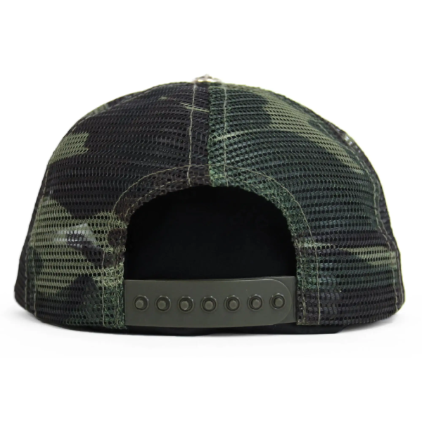 Chrome Hearts Hollywood Trucker Hat-Camo/Black