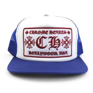 Chrome Hearts Hollywood Trucker Hat-Blue/White