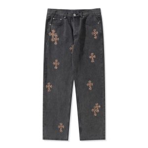 Chrome Hearts x Levi's Cross Patch Jeans Grey
