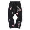 Chrome Hearts Cross Patch Jeans Black Pink