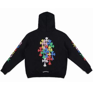 Chrome Hearts Multi Color Cross Cemetery Hoodie