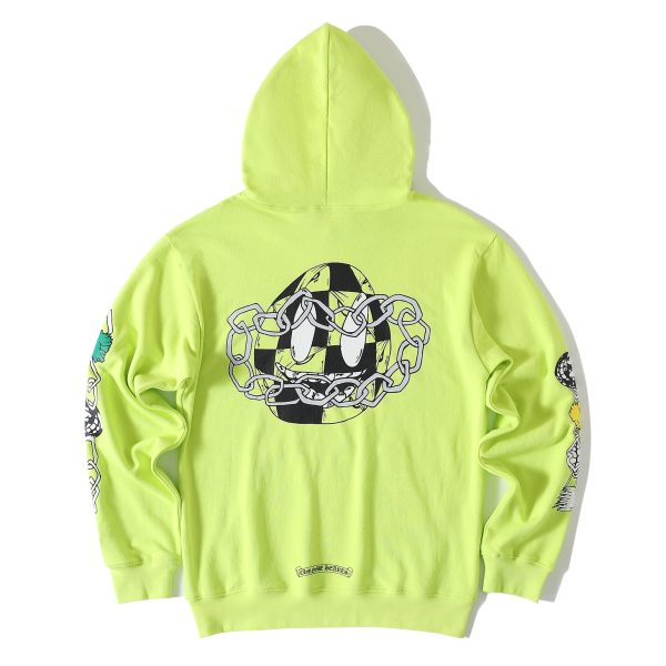 Chrome Hearts Matty Boy Link Hoodie Lime Green