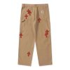 Chrome Hearts Offset Personal Levi Cross Patch Jeans Brown