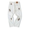 Chrome Hearts Multi Color Cross Patch Chino Pants White
