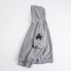 Chrome Hearts Paper Jam Cross Hoodie Heather Grey