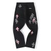 Chrome Hearts Cross Patch Jeans Black Pink