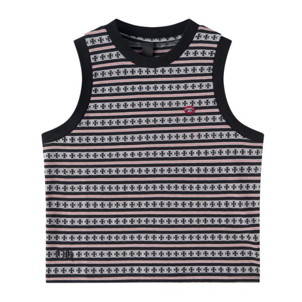 Chrome Hearts Matty Boy Teens From Mars Stripe Polo Sleeveless Sweater 'Multicolor'