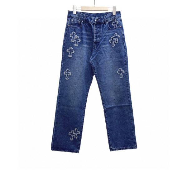 Chrome Hearts Denim patch Jeans [Blue]