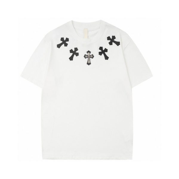 Chrome Hearts Embroidery Short sleeve T-Shirt [White]