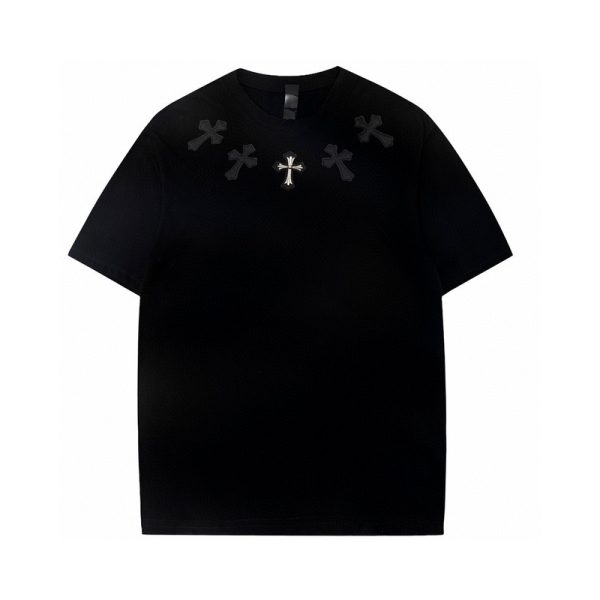 Chrome Hearts Embroidery Short sleeve T-Shirt [Black]